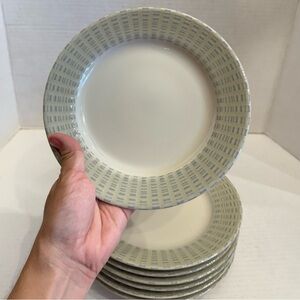 LOT of 2 Studio Nova Separates Moss Green Salad Plate PR304 Bundle of 2 Plates
